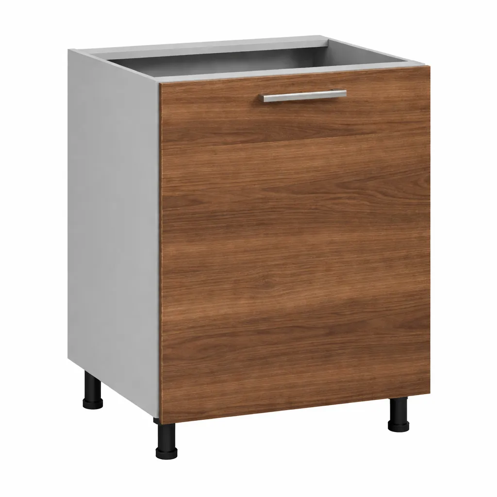 Altdolap 60 cm (Sol, Ceviz, Suntalam Kapak, Beyaz, Yenice, h:10 cm)