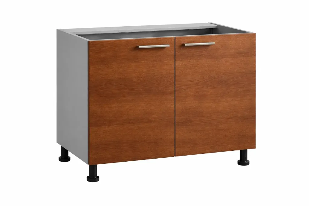 Altdolap Eviye 90 cm (Ceviz, Suntalam Kapak, Beyaz, Yenice, h:10 cm)