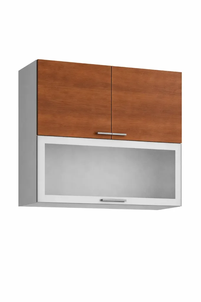 Üstdolap Düşey Açılır Camlı / Dolu Kapaklı 90 cm (Lake Kapak, Beyaz, Cam Kapak, Aluminyum Çerçeve, Beyaz, Biga)